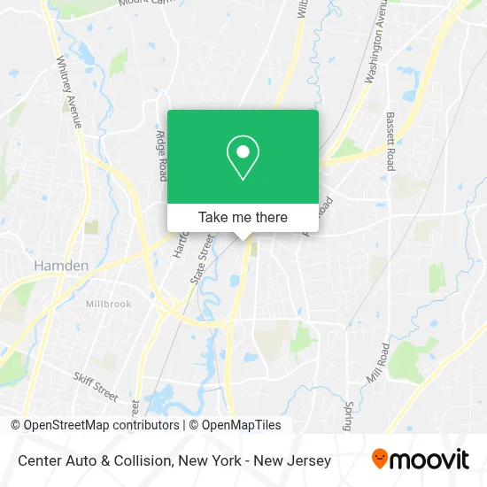 Center Auto & Collision map