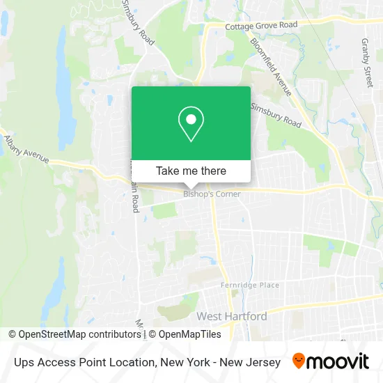 Ups Access Point Location map