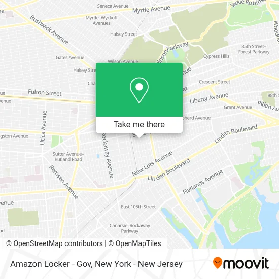 Amazon Locker - Gov map