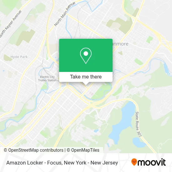 Amazon Locker - Focus map