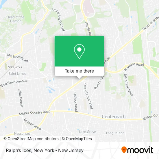 Ralph's Ices map