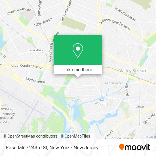 Rosedale - 243rd St map