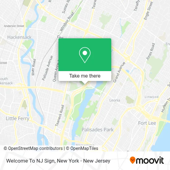 Welcome To NJ Sign map