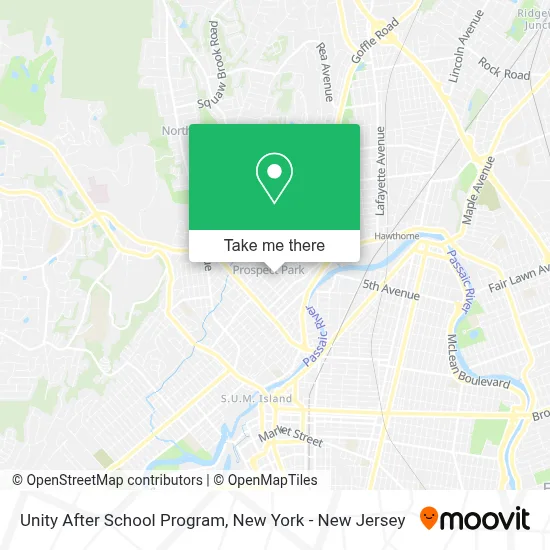 Unity After School Program map