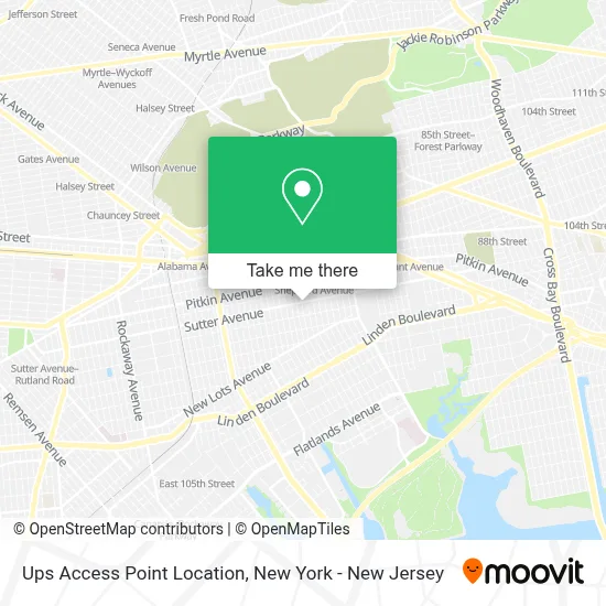 Ups Access Point Location map