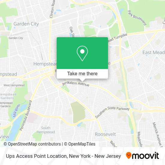 Ups Access Point Location map