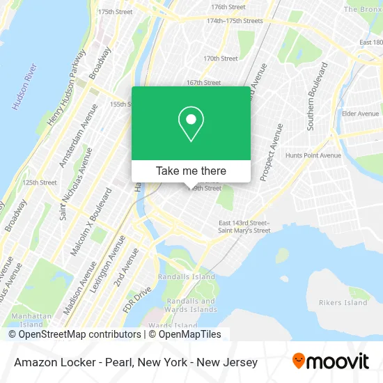 Amazon Locker - Pearl map