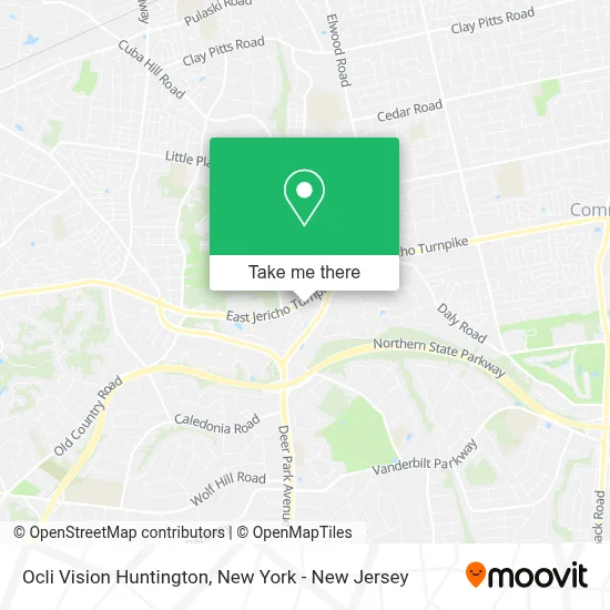 Ocli Vision Huntington map