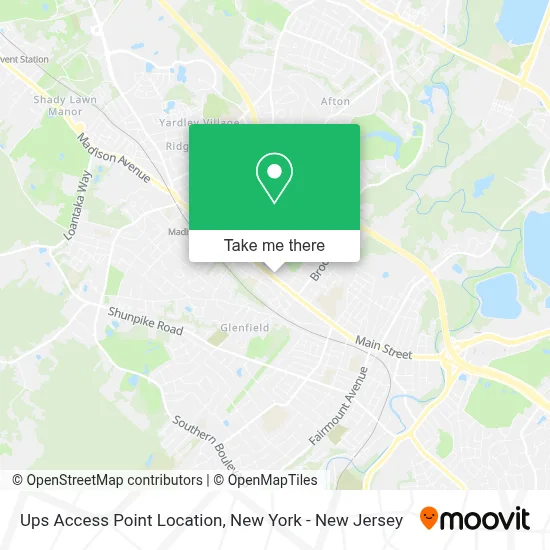Ups Access Point Location map