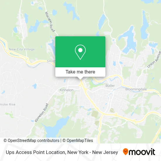 Ups Access Point Location map