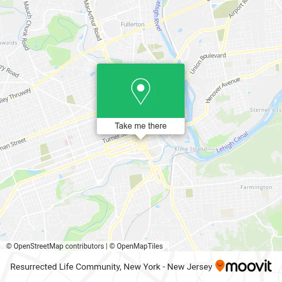 Resurrected Life Community map