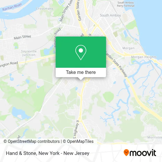 Hand & Stone map