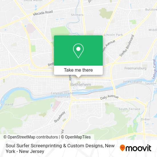 Soul Surfer Screenprinting & Custom Designs map