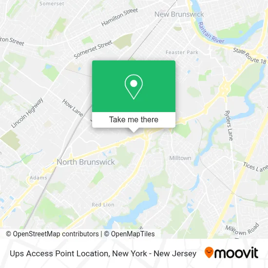 Ups Access Point Location map