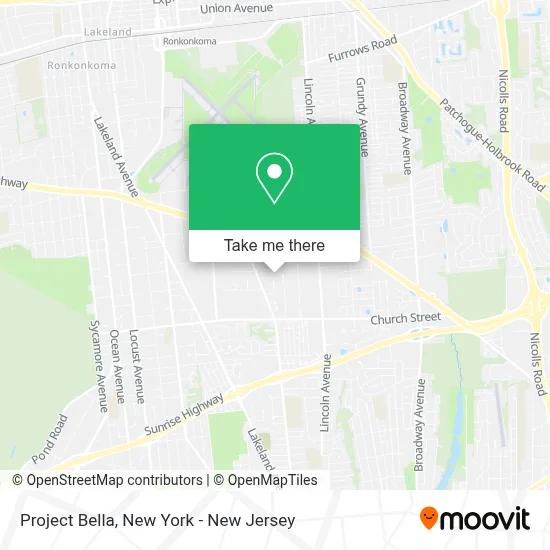 Project Bella map
