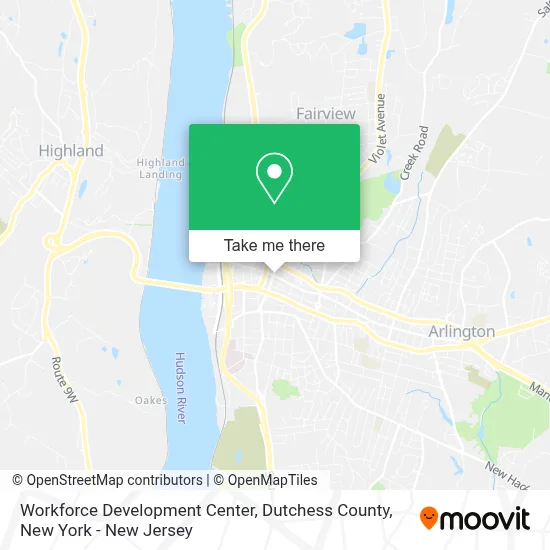 Workforce Development Center, Dutchess County map
