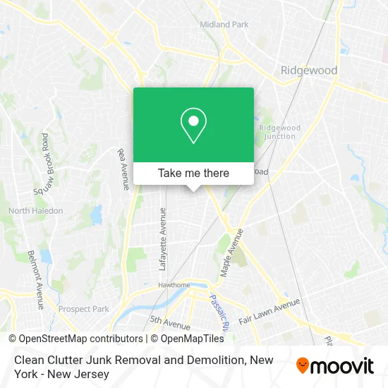 Clean Clutter Junk Removal and Demolition map