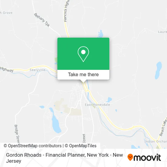 Gordon Rhoads - Financial Planner map