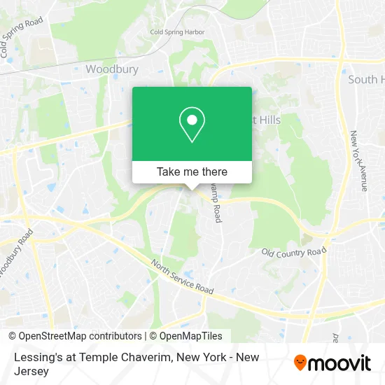 Lessing's at Temple Chaverim map