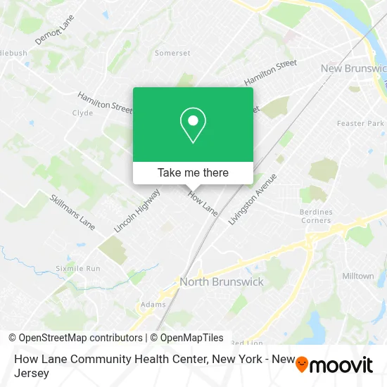 How Lane Community Health Center map
