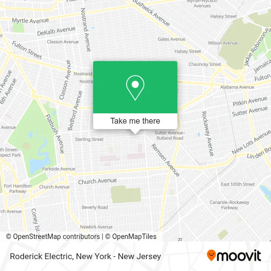 Roderick Electric map