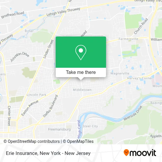 Erie Insurance map