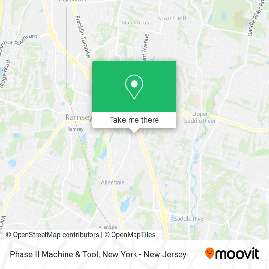 Phase II Machine & Tool map