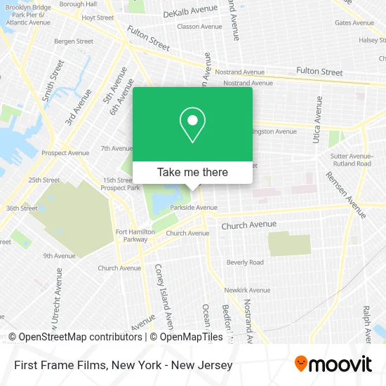 First Frame Films map