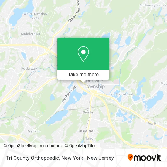 Tri-County Orthopaedic map