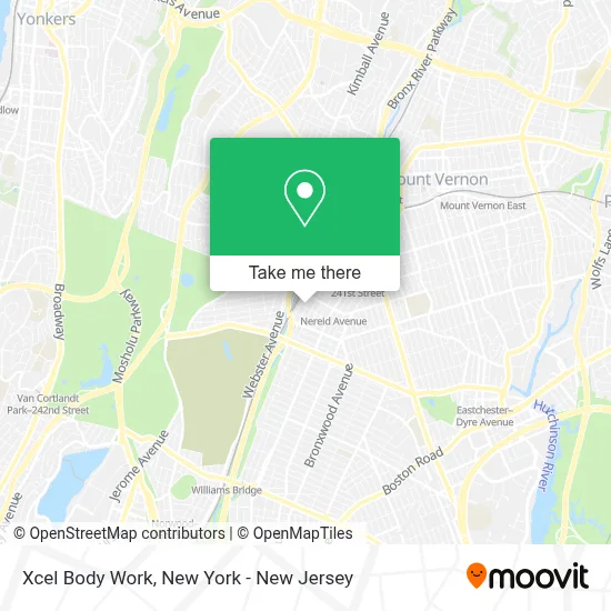 Xcel Body Work map