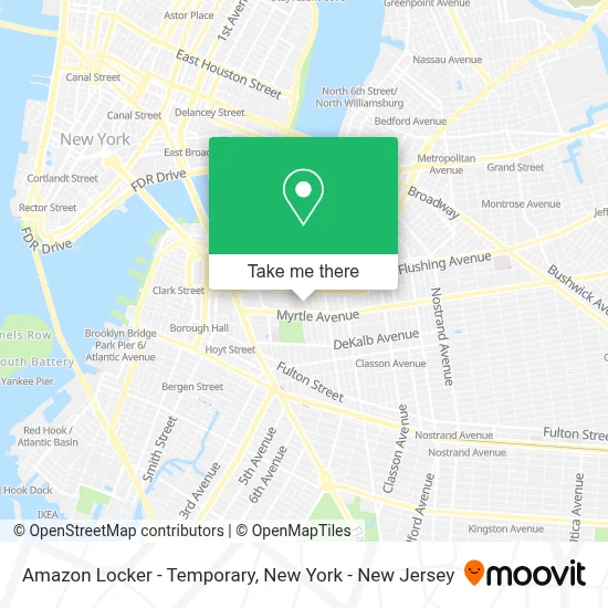 Amazon Locker - Temporary map