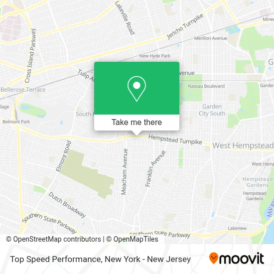Top Speed Performance map
