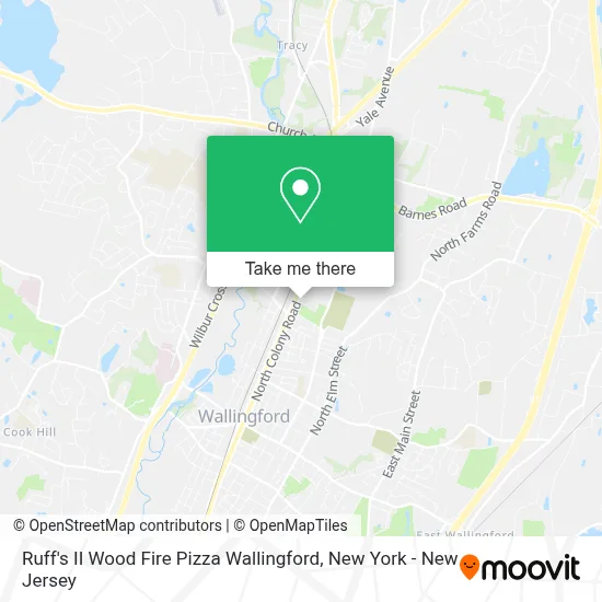 Ruff's II Wood Fire Pizza Wallingford map