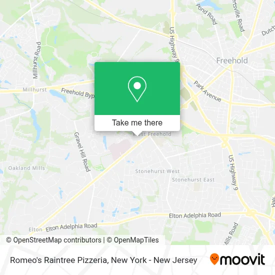 Romeo's Raintree Pizzeria map