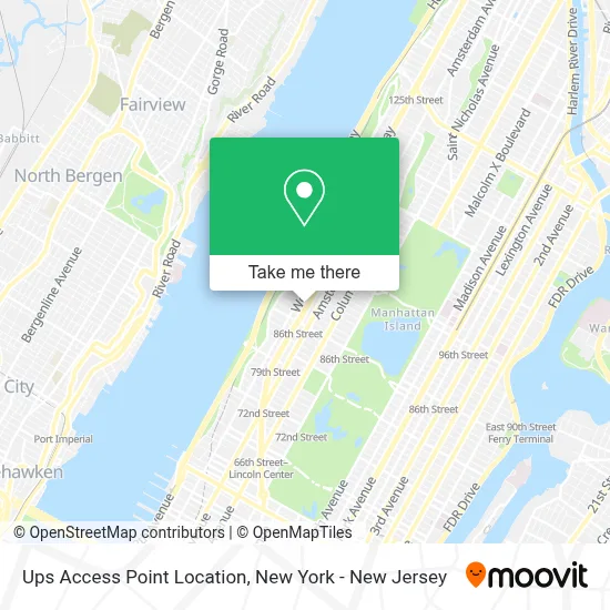 Ups Access Point Location map