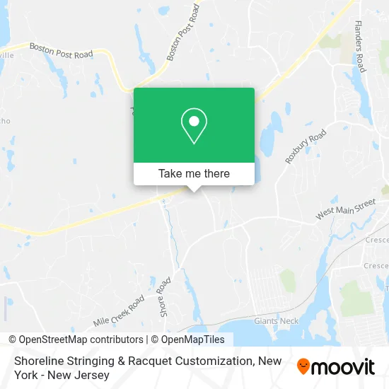 Shoreline Stringing & Racquet Customization map