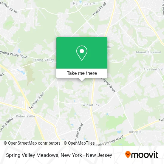 Spring Valley Meadows map