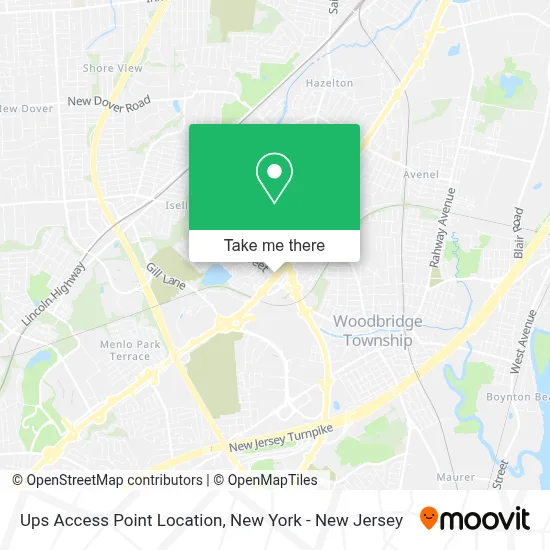 Ups Access Point Location map