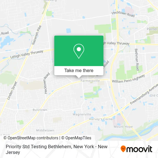 Priority Std Testing Bethlehem map