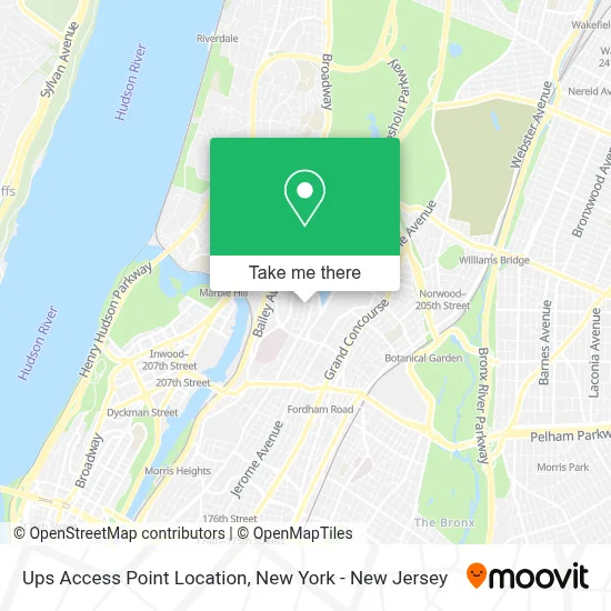 Ups Access Point Location map
