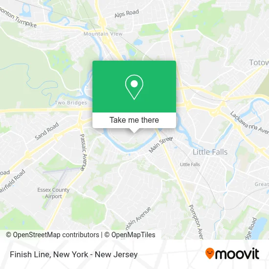 Finish Line map