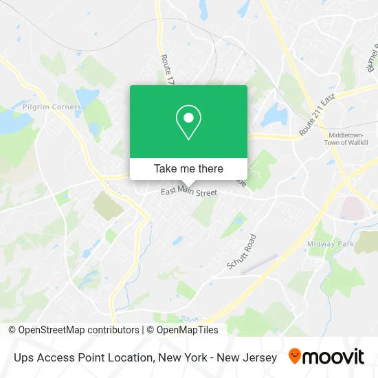 Ups Access Point Location map