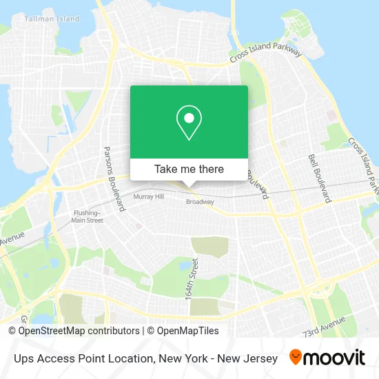 Ups Access Point Location map