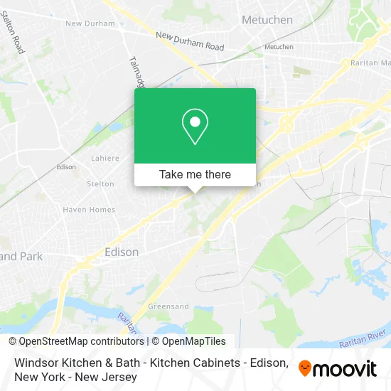 Windsor Kitchen & Bath - Kitchen Cabinets - Edison map