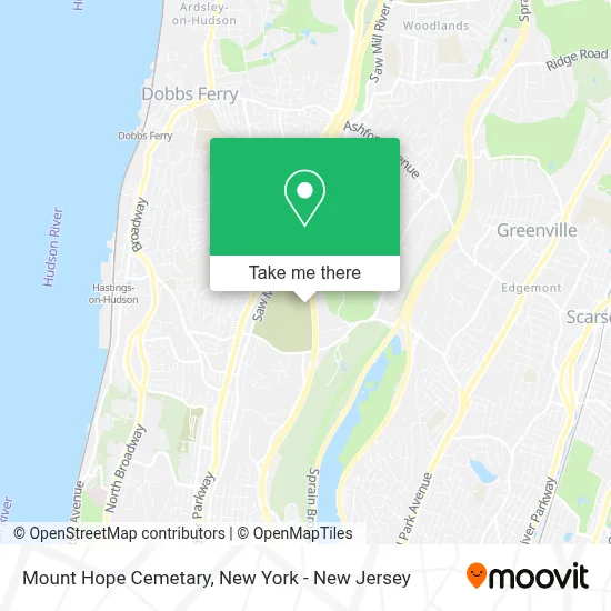 Mount Hope Cemetary map