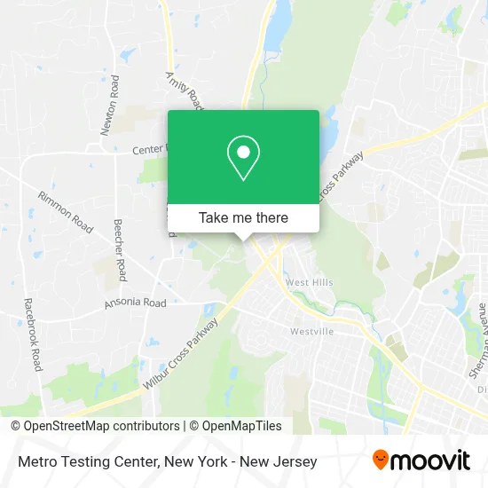 Metro Testing Center map