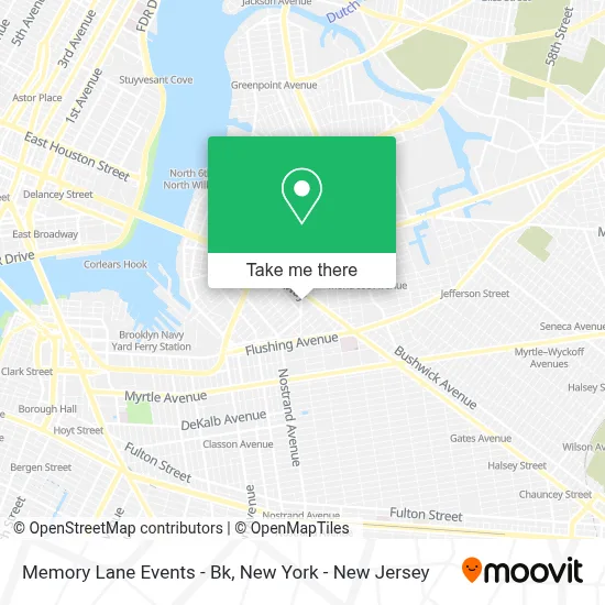 Memory Lane Events - Bk map