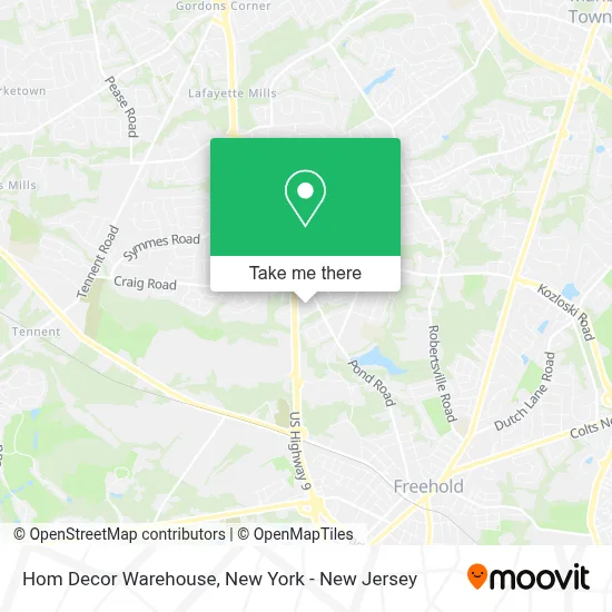 Hom Decor Warehouse map