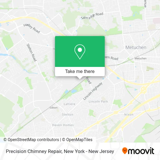 Precision Chimney Repair map