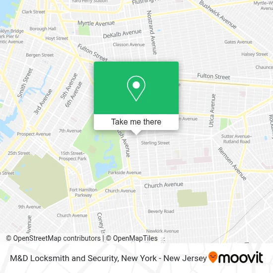 M&D Locksmith and Security map